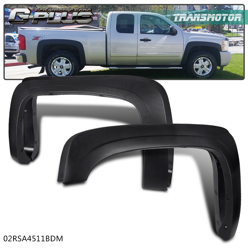 Fit For 07-13 Chevy Silverado 1500/2500HD/3500HD Factory Style Fender Flares