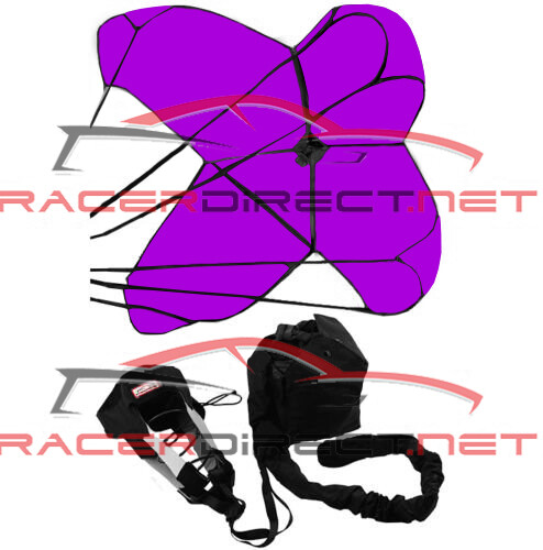 RACERDIRECT 790 JR DRAGSTER PARACHUTE SPRING LOADED HOT PINK RACING SAFETY CHUTE