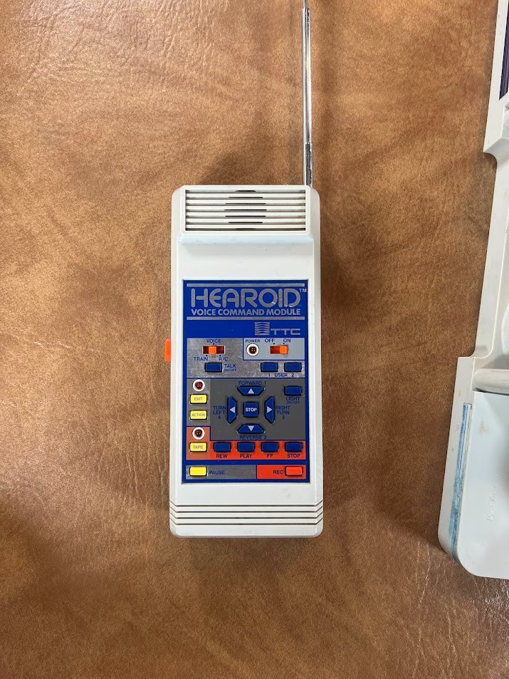 Vintage Hearoid Harold Omnibot Robot Japan Voice Command Module Tray