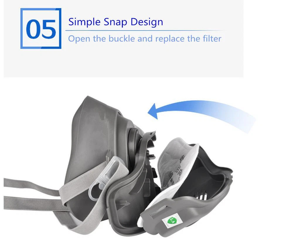 Half Face Shield Respirator Dust Mask for Painting Sanding Woodworking Facepiece