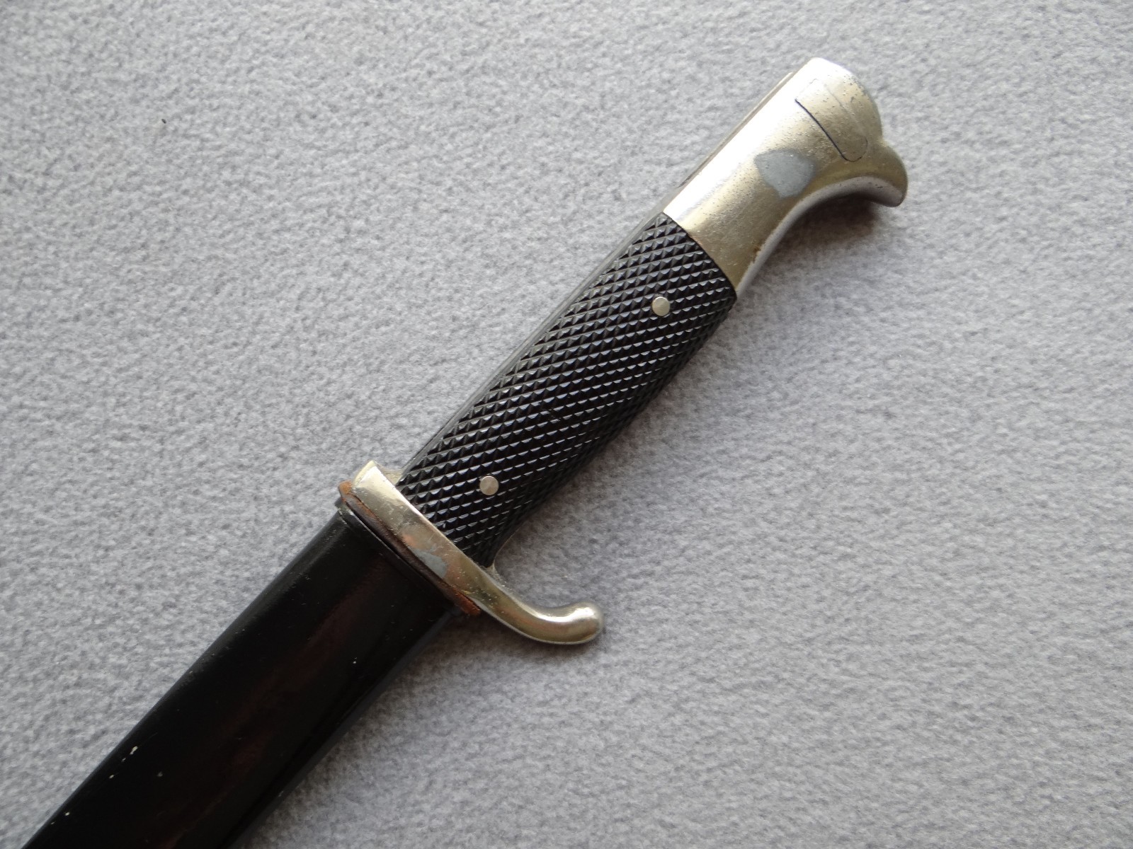 German WKC Knight Head Dress Bayonet with Metal Scabbard, WWII