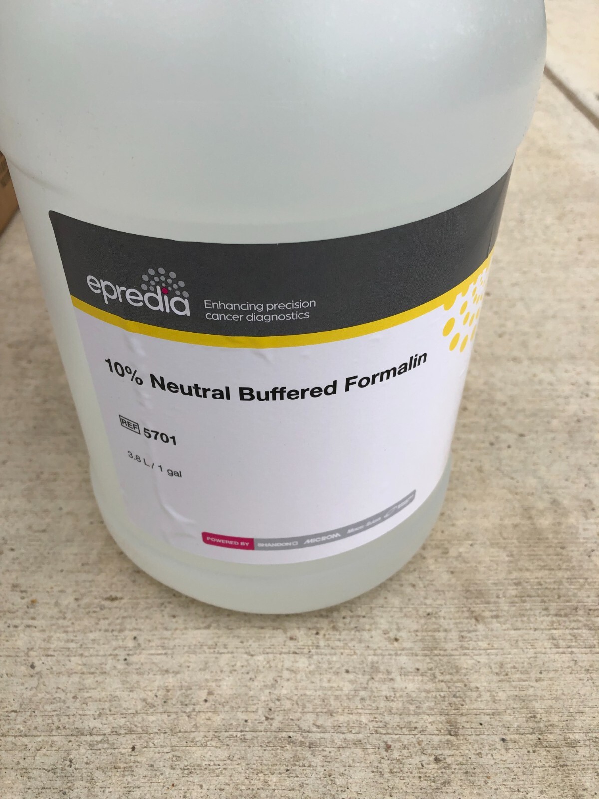 Epredia 5701 Concentrated Neutral Buffered Formalin 1 gallon New