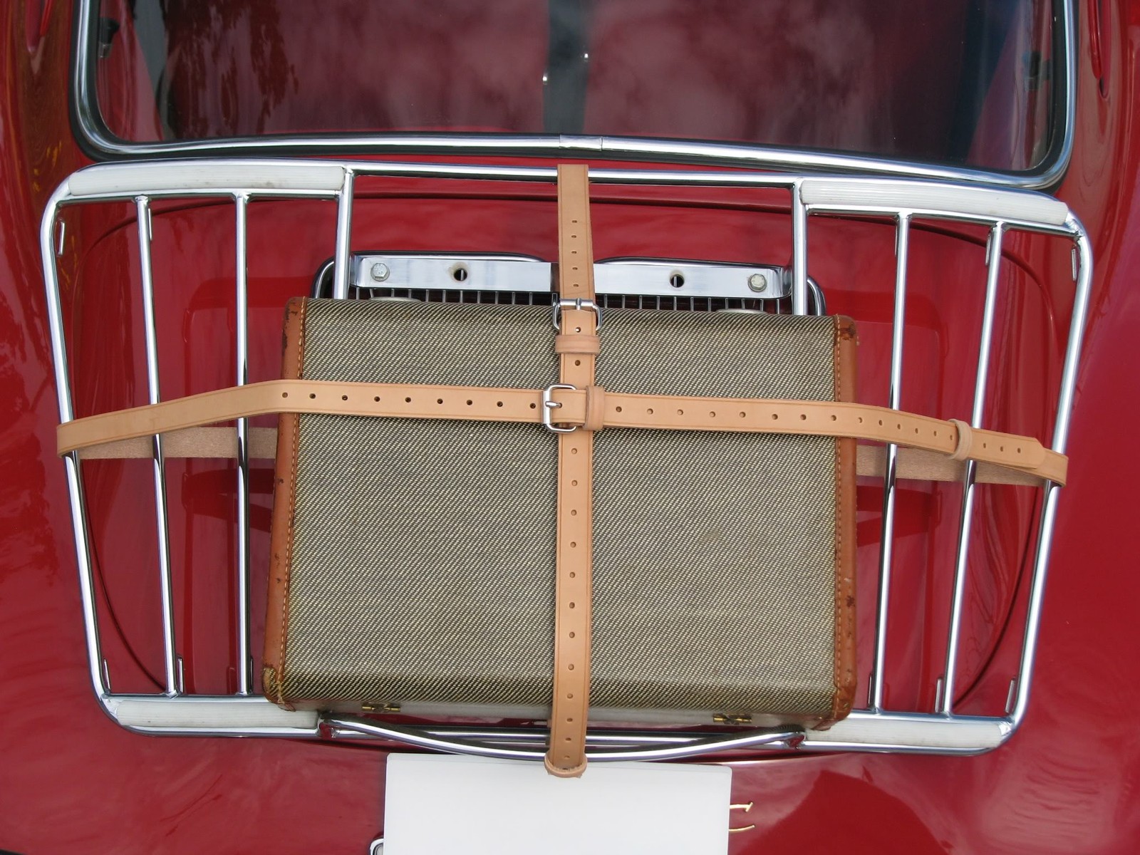 Leather Luggage Straps PORSCHE 356 Leitz Lietz Vintage Trunk Rack Hand Made BRN