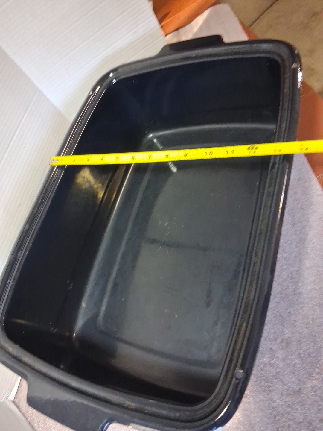 Vtg Enamelware Pan Insert For General Electric Roaster 123C19 Replacement Part