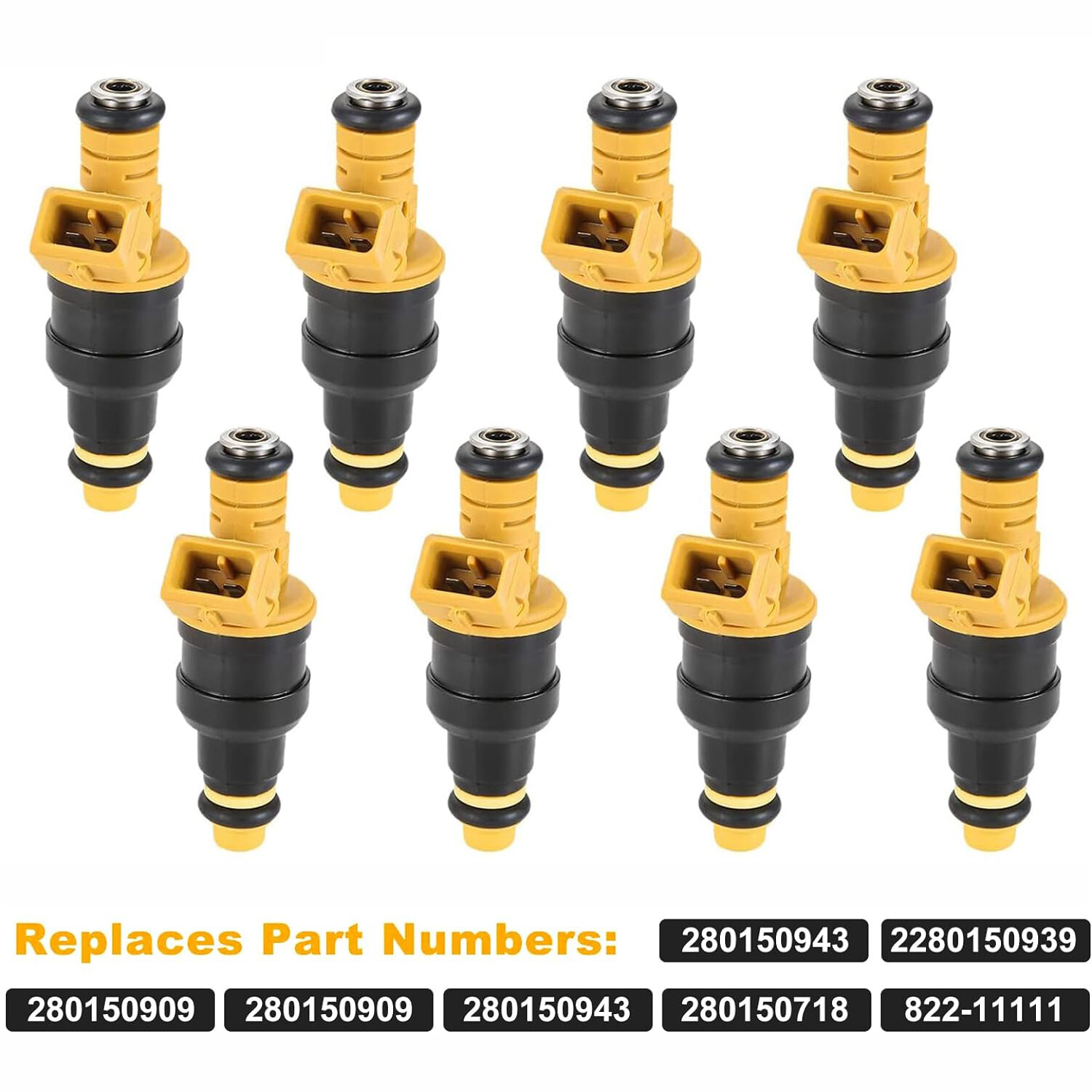 8pcs Flow Matched Bosch Fuel Injectors 0280150943 for Ford 4.6 5.0 5.4 5.8L