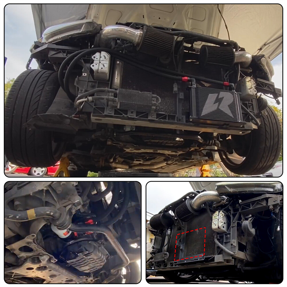 24 Row Core Oil Cooler Kit Bolt On For Nissan Z33 03-08 350Z FAIRLADY 370Z Z34