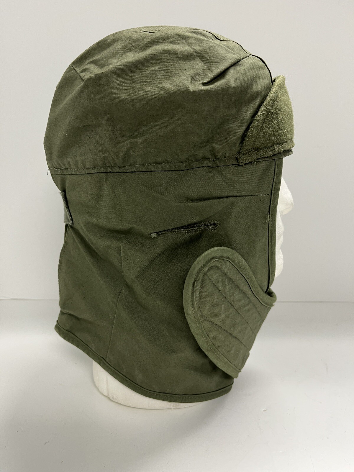 Vintage Military Surplus Pyle Cap - Helmet Liner - OD Green -- 7 1/4