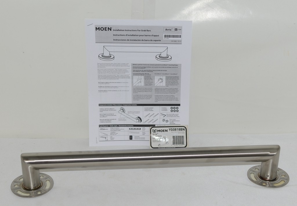 Moen YG0818BN Arris 18 Inch Designer Grab Bar Brushed Nickel