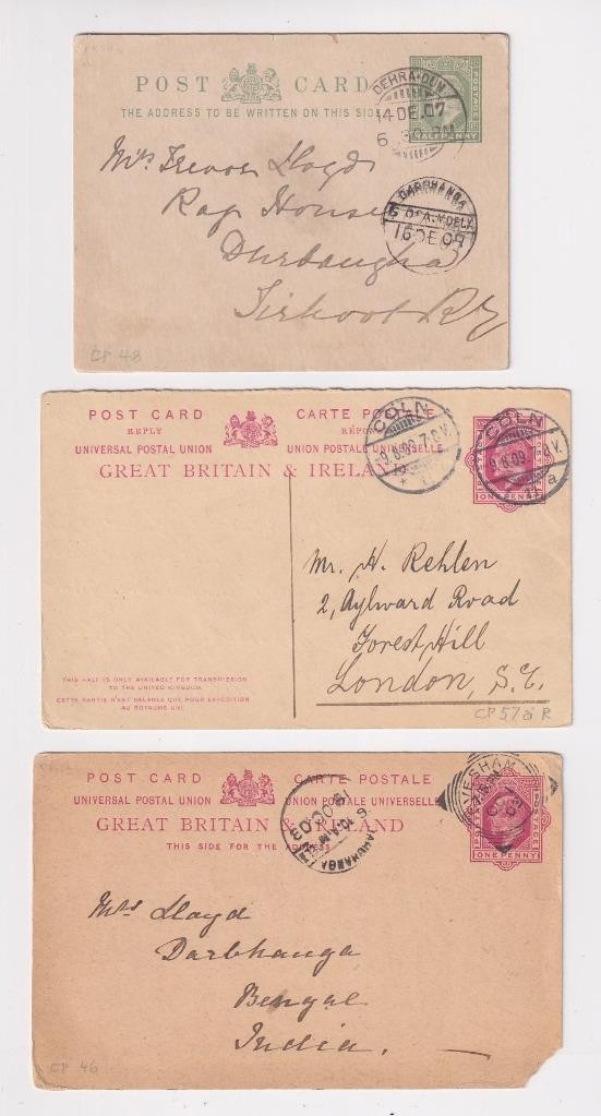 GB QV, EDVII, GV, GVI, QEII x 145 Stationery Registered, Envelopes, Lettercards.