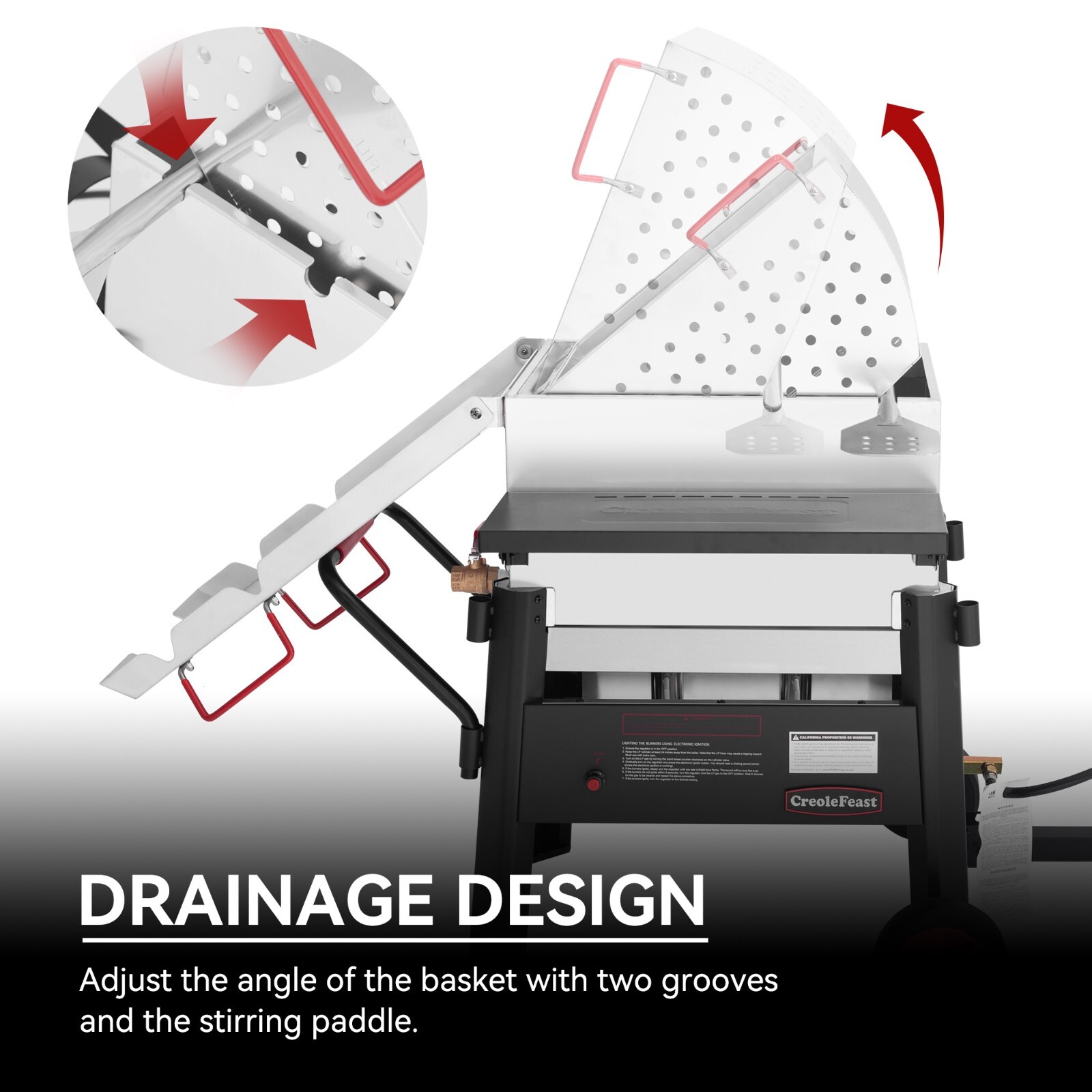 Creole Feast Outdoor Stove Propane Gas Cooker Crawfish Seafood Boiler