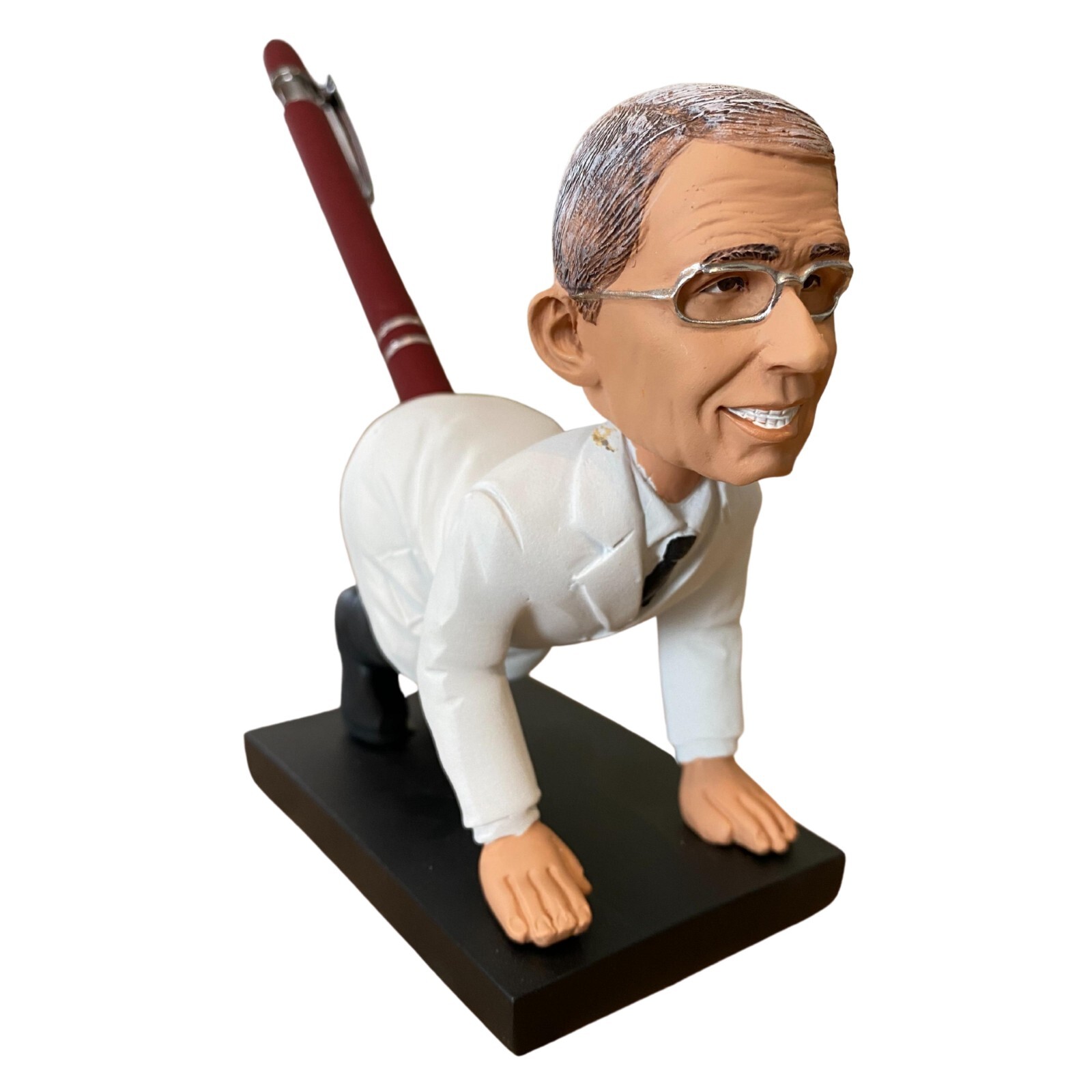 Funny Dr. Fauci Pen Holder Bobblehead Gag Gift | Collectible Tony Fauci Figurine