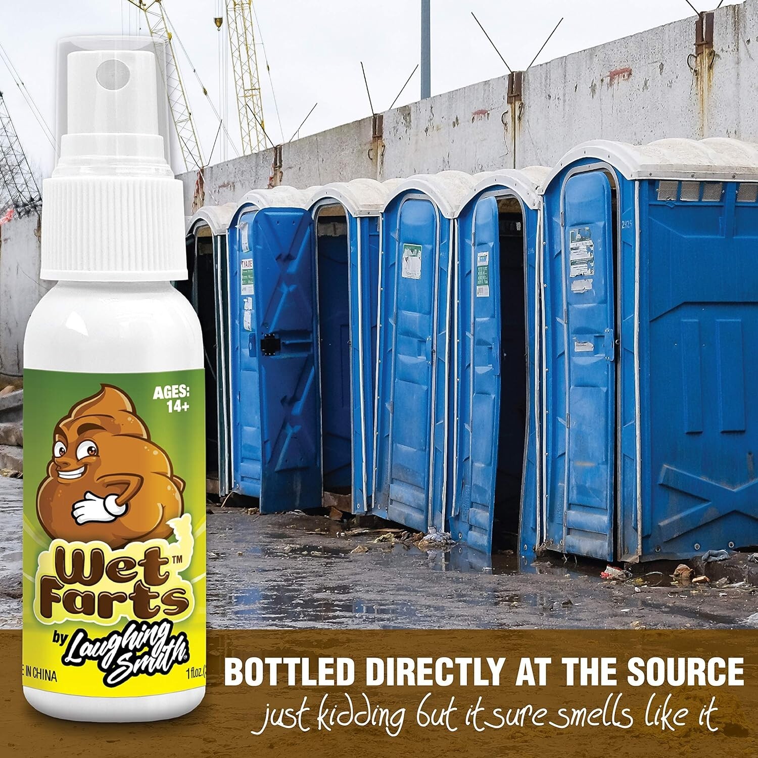 Laughing Smith - Wet Farts - Potent Stink Spray - Extra Strong Stink - Prank Gag