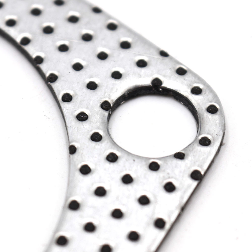 10 PACK 2.5" Catback Exhaust Header Down Pipe Manifold Collector Gasket 3 Bolt