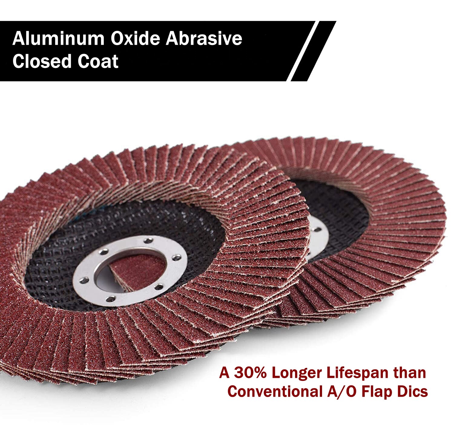 50 PACK 4.5" 4-1/2 Flap Disc 40 Grit Aluminum Oxide Sanding Grinding Wheels T27