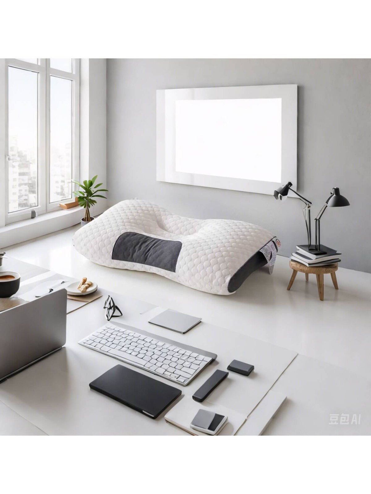 2 PCS Ergonomic Neck Pillow Massage Adjustable Soft Sleeping Pillow 100% UPGRADE