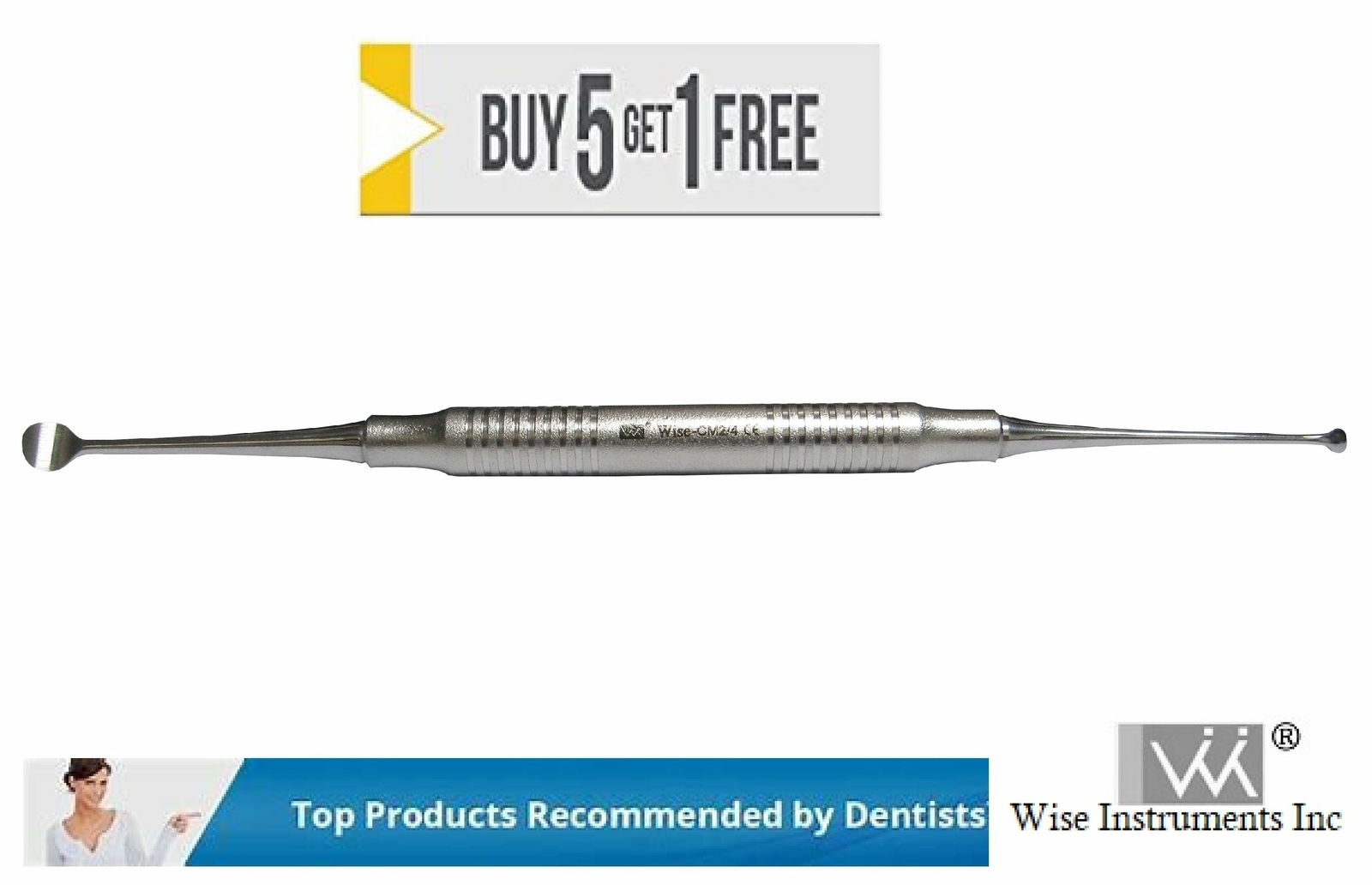 Dental Surgical Curette 2/4 Molt by Wise Instruments