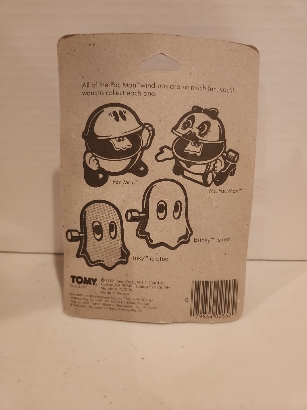 1982 TOMY "Pac Man" Wind-Up Toy New & Ms. Pac Man 1980s Midway Video game