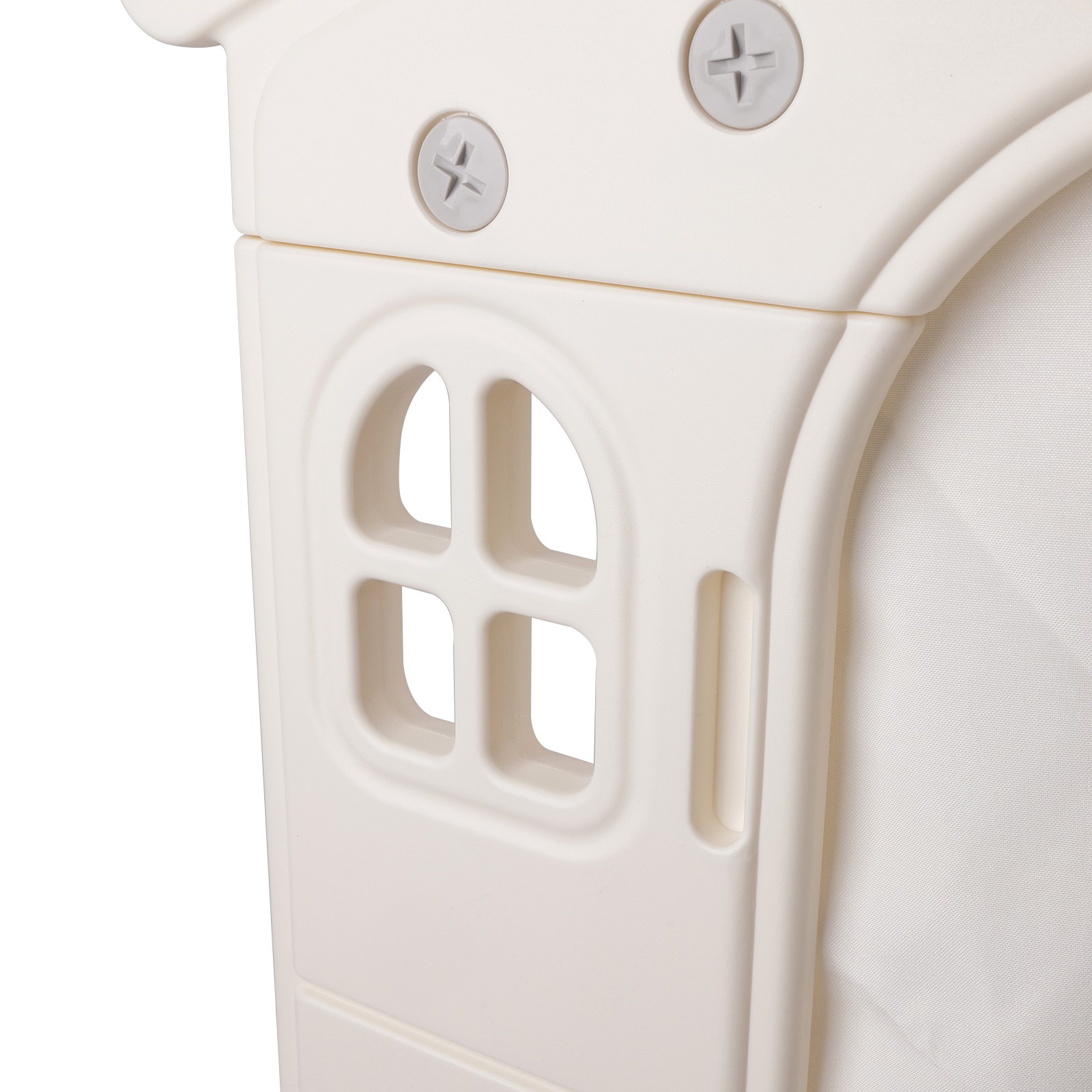 Kid Plastic Outdoor Playhouse With Light Strip And Building Blocks Toddler Toy-