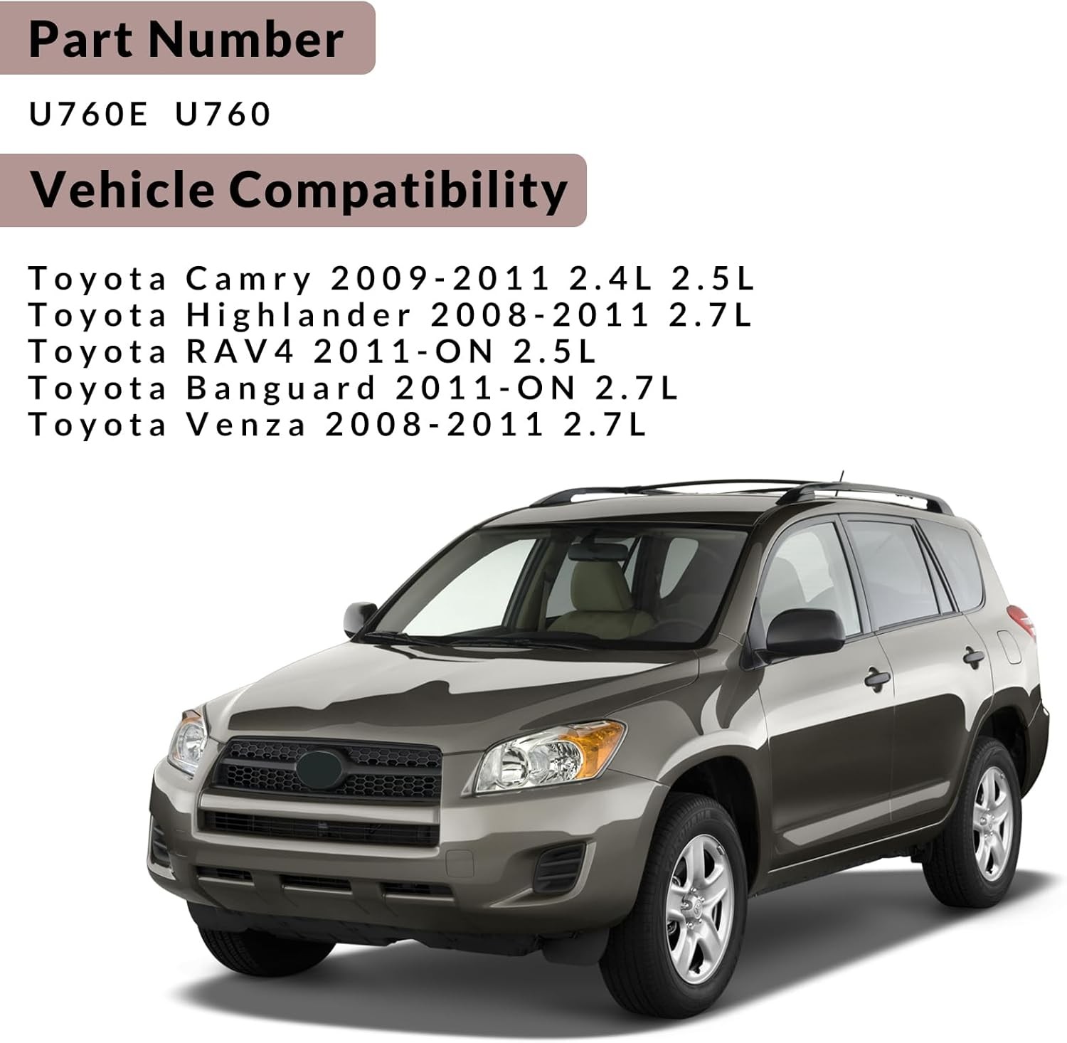 Transmission Valve Body For Toyota Camry RAV4 2011-2023 2.5L U760E U760 89030 US