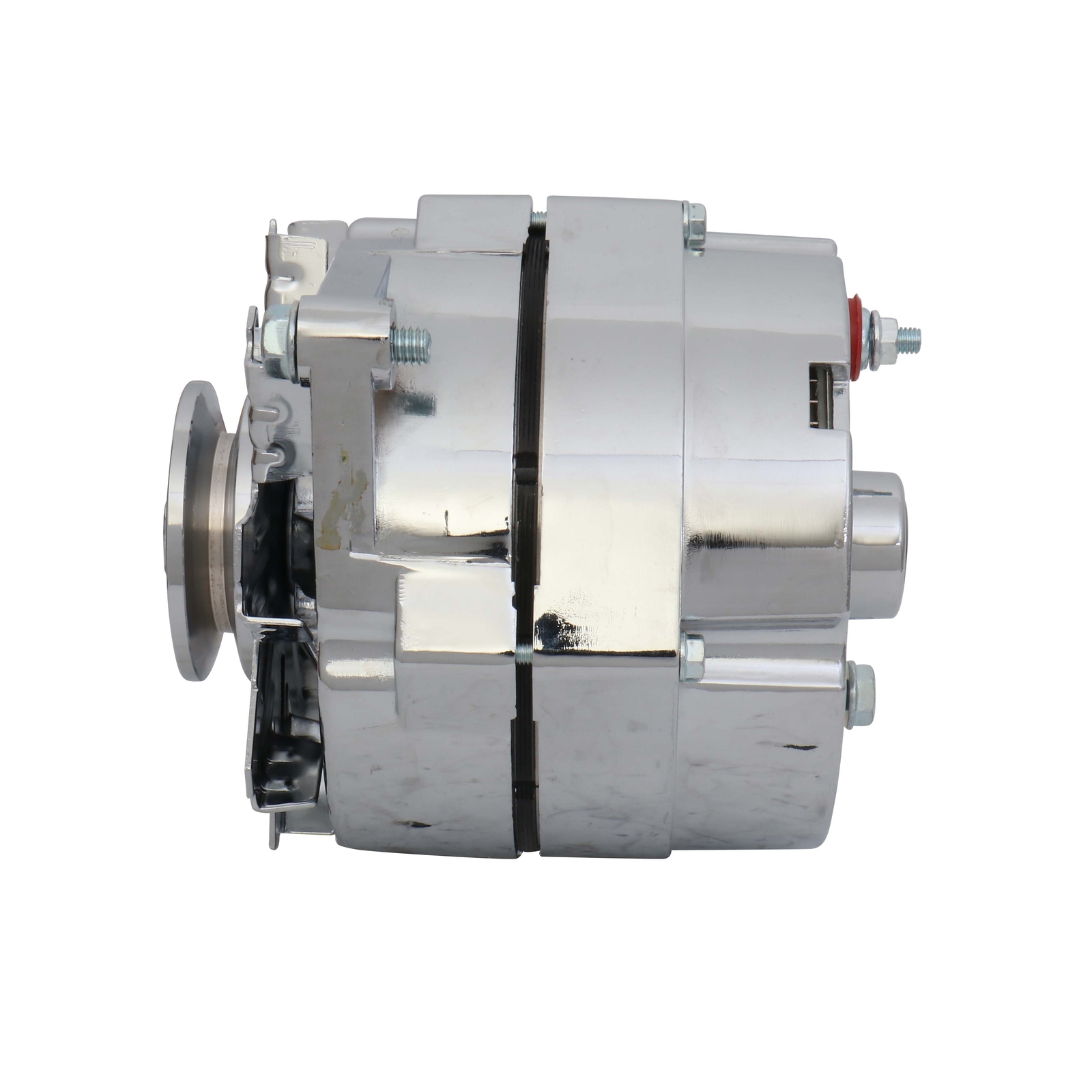 Alternator Fit 110Amp Chrome 1 Wire Self Exciting Street Rod GM 305 350 BBC SBC