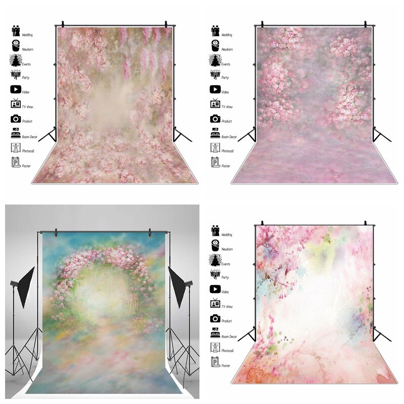 Retro Gradient Photography Background Abstract Photo Studio Backdrop Party Decor