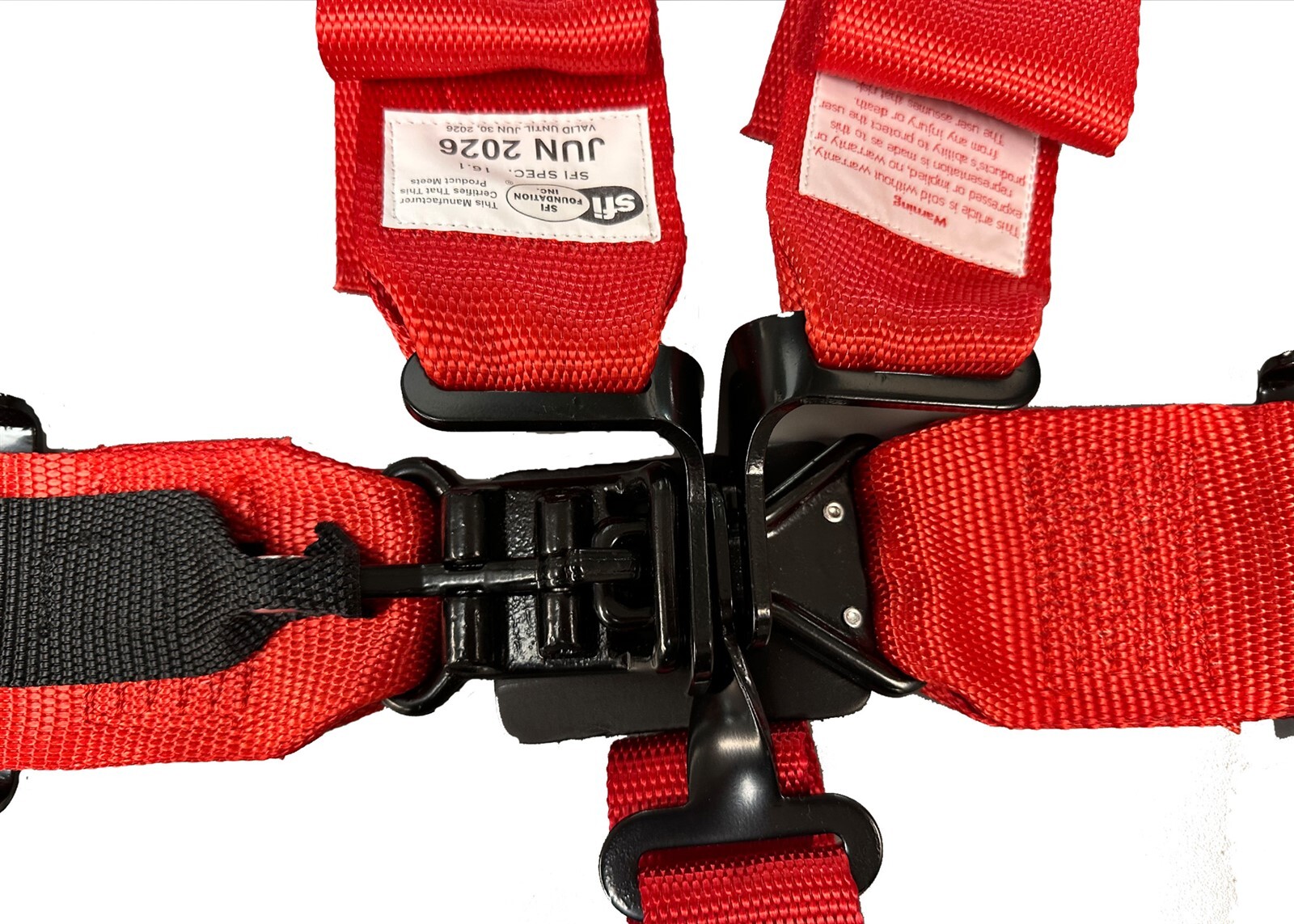 SFI Date 2026 Red 5 Point 3" Wide Safety Race Harness Seat Belt Kit SFI 16.1