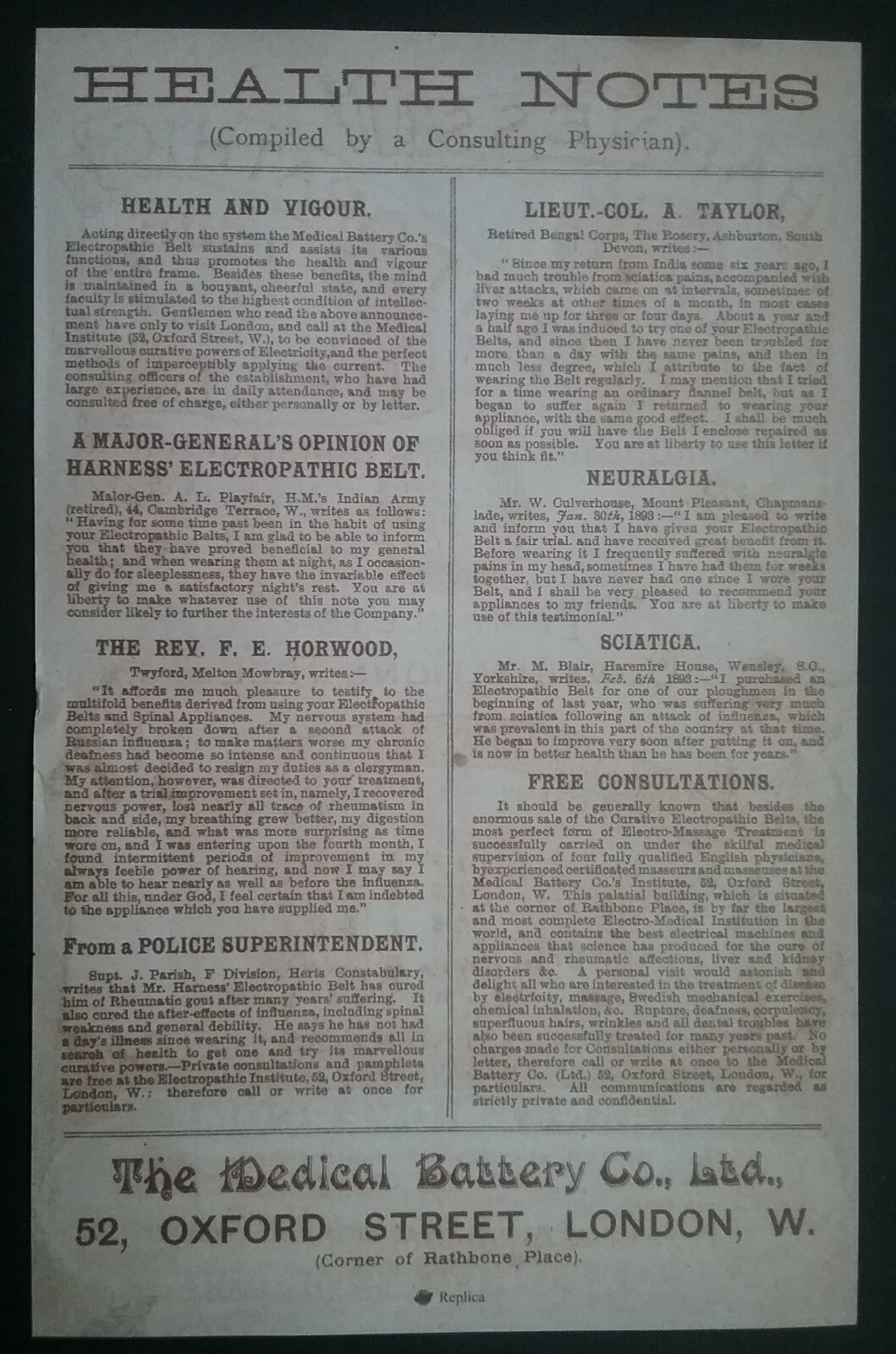 VICTORIAN ELECTROPATHIC BELTS LEAFLET + ****(((2 CARD ADVERTS)))****