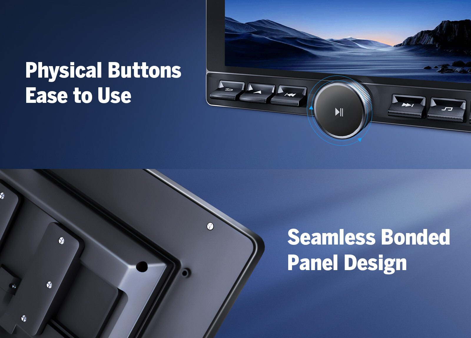 UX6K PRO MAX 2 DIN Android 13 8+128GB 10.1" QLED Car Stereo GPS CarPlay Radio 4G