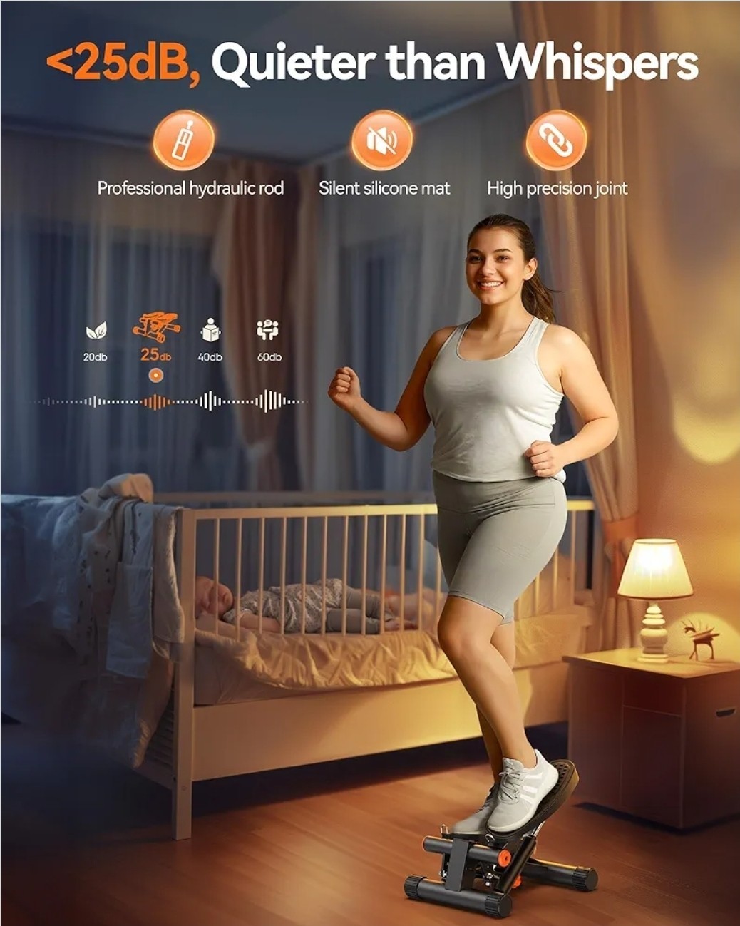 Steppers for Exercise,Mini Stepper with Exercise Equipment for Home Workouts NEW