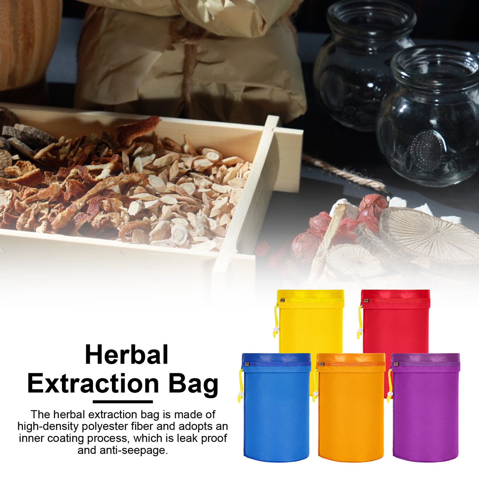 Bubble Bags 5 Bag Set Herbal Ice Bubble Hash Bags Essence Extractor Kit Bag