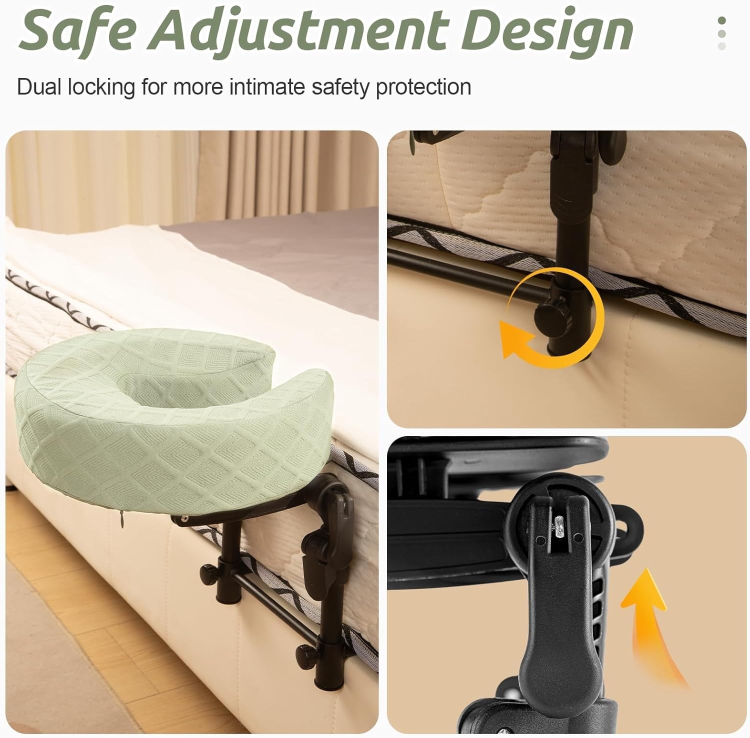 Massage Headrest for Bed, Adjustable Massage Face Cradle at Home