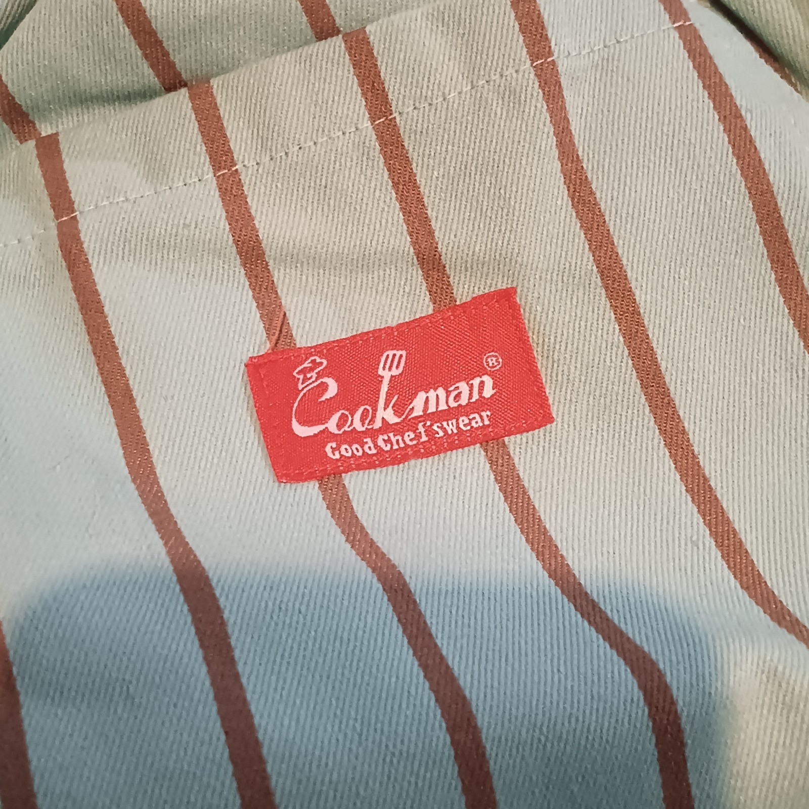 Cookman Mint Chocolate Striped Chef Pants-Large-Unisex-Pockets-String Loop