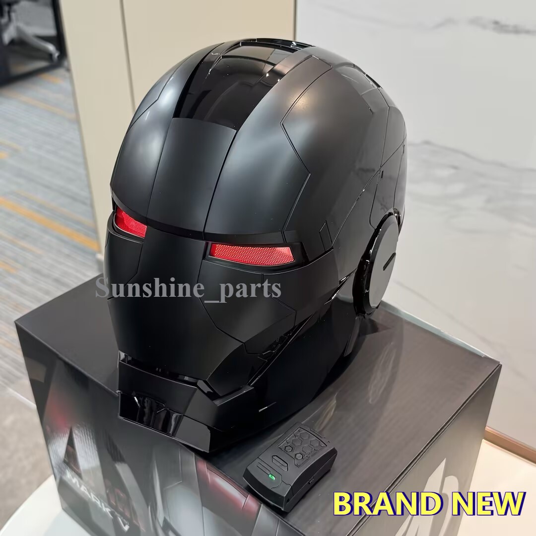 2025 Autoking Iron Man Black MK5 Helmet Electronic Wearable Voice-control Mask