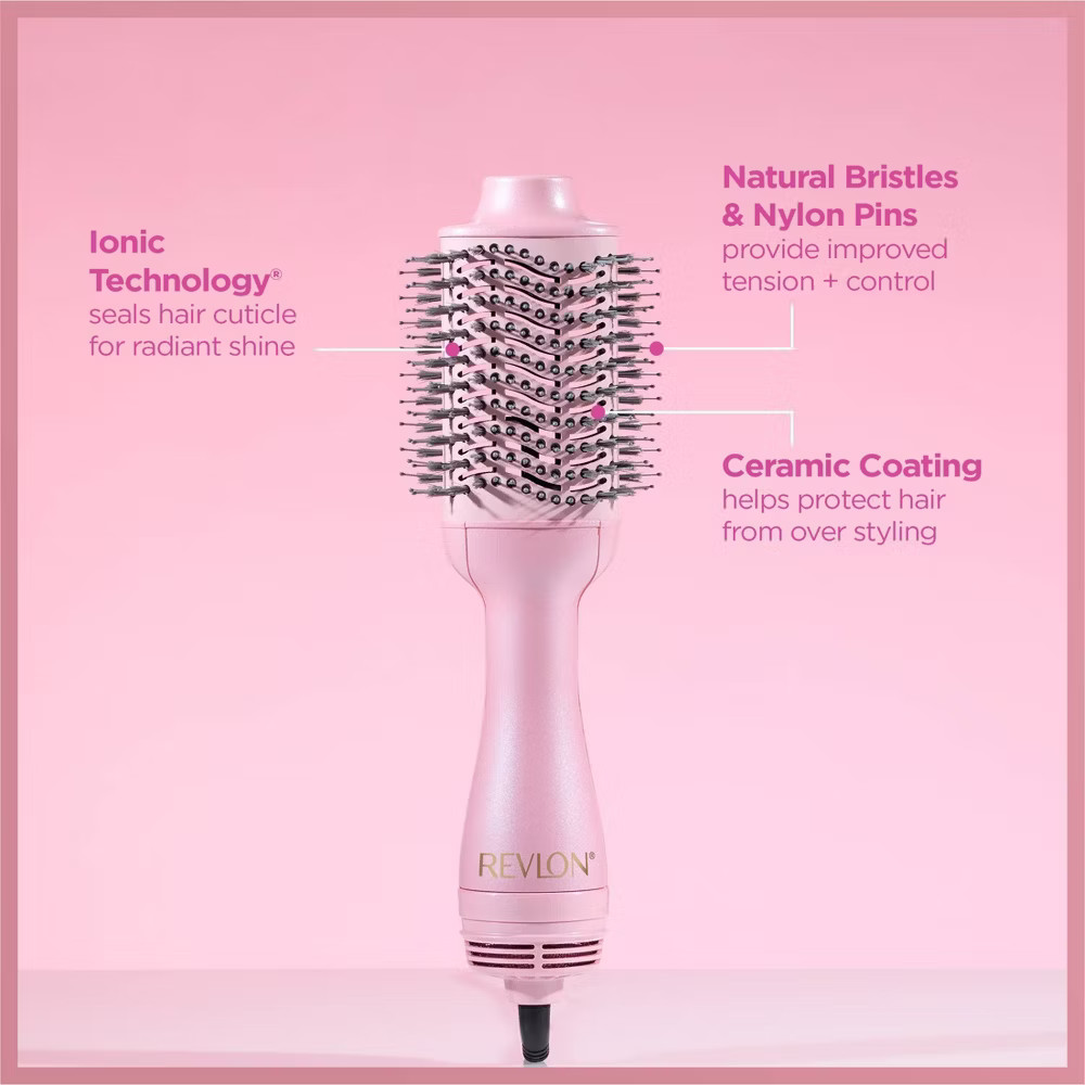Revlon One-Step Volumizer Hair Dryer Ceramic Brush - 10th Anniversary in Pink