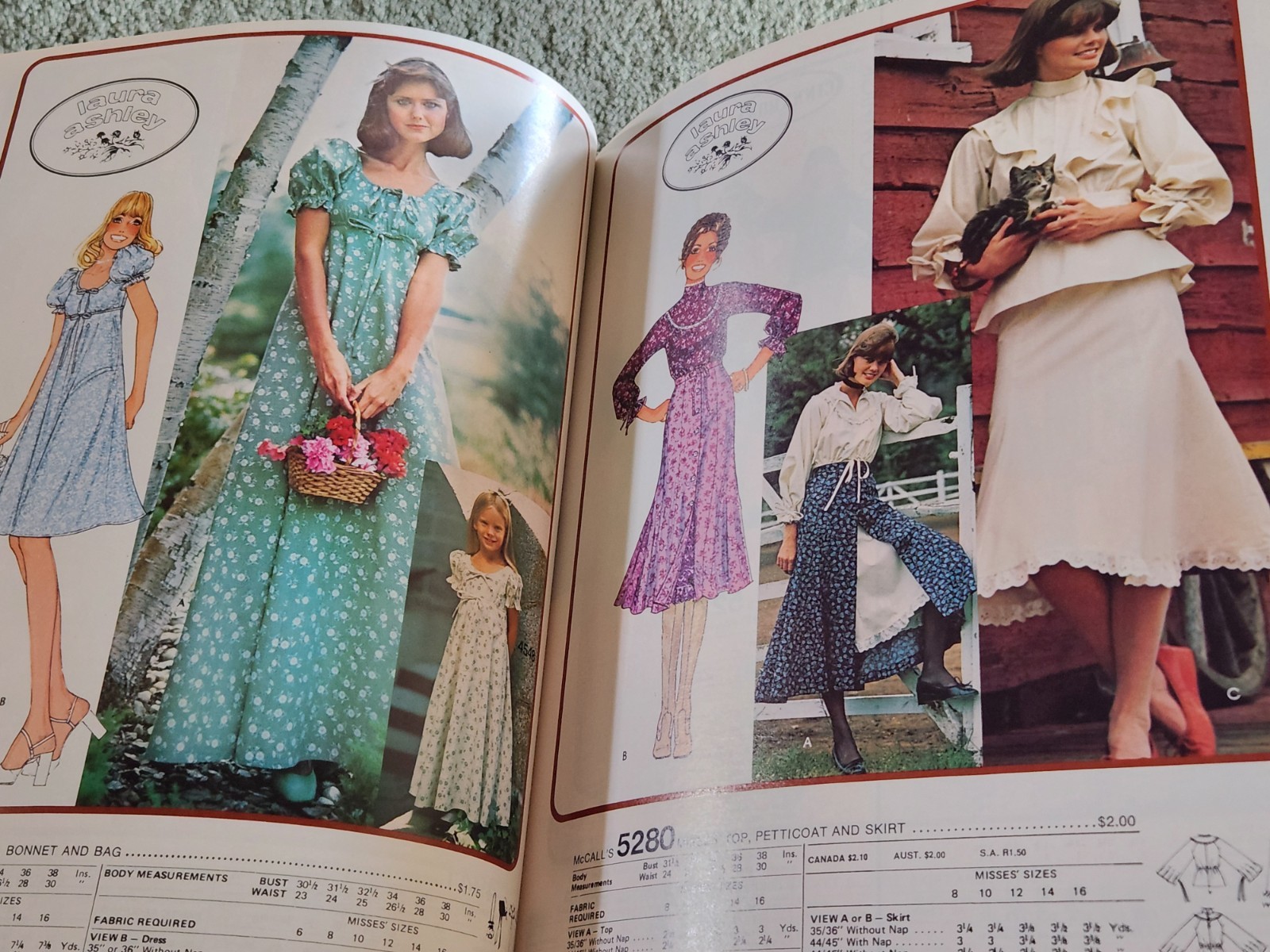 May 1976 McCall's HUGE Store Counter PATTERN CATALOG Halston Laura Ashley Marlo
