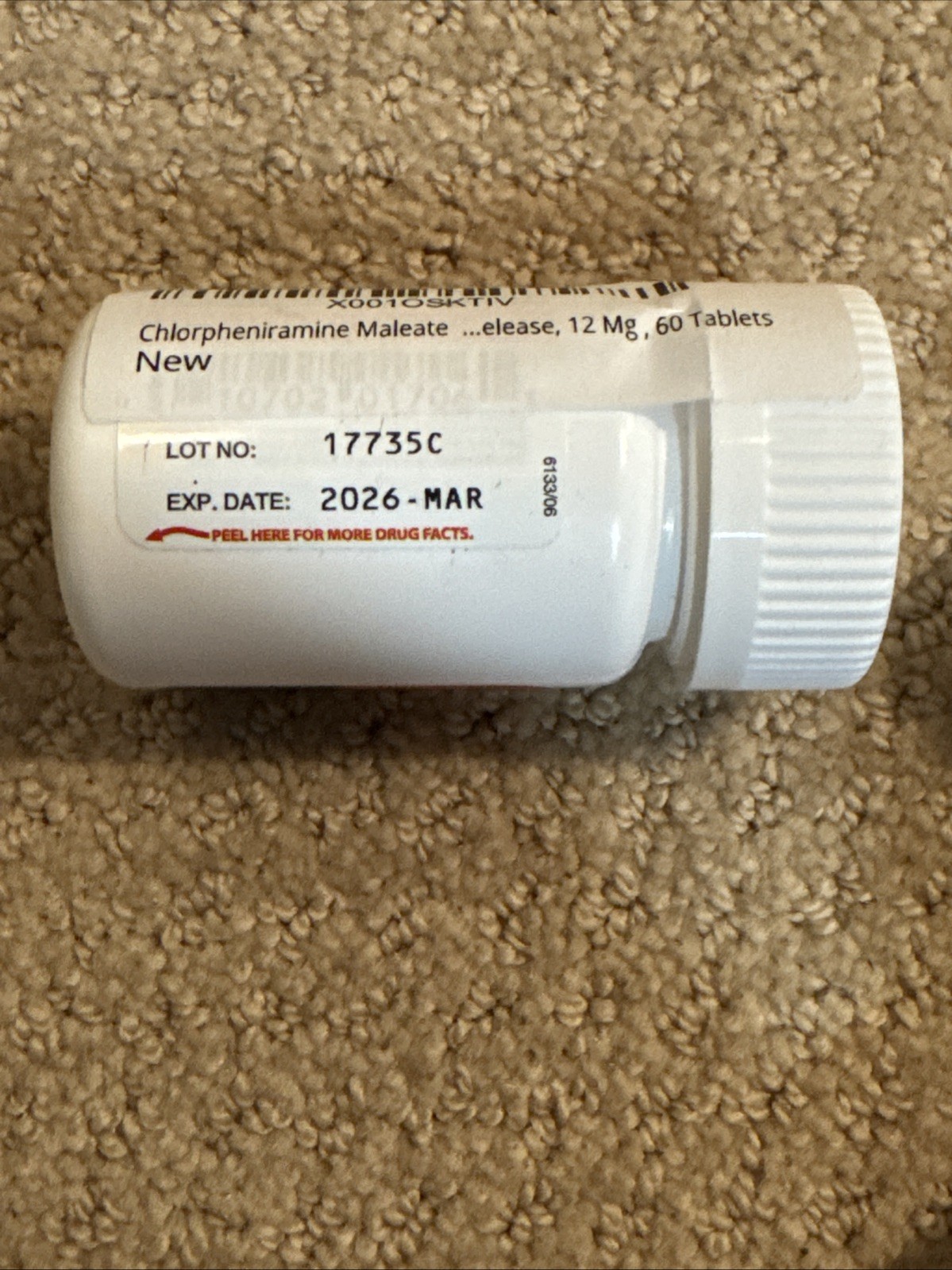 Chlor-Trimeton 12mg Extended Release – 60 Tablets (5 Pack Total) – Exp 03/2026 -