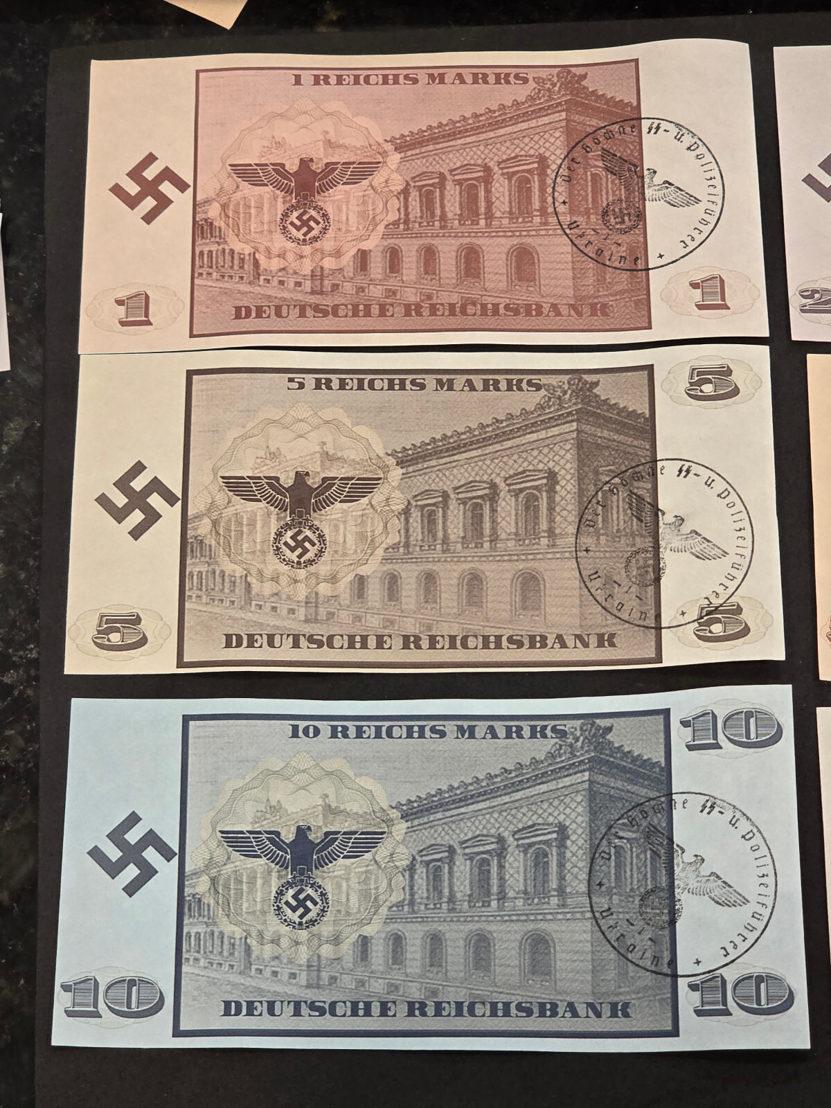 Third Reich Adolf Hitler Currency collection Novelty money WW2 WWII German