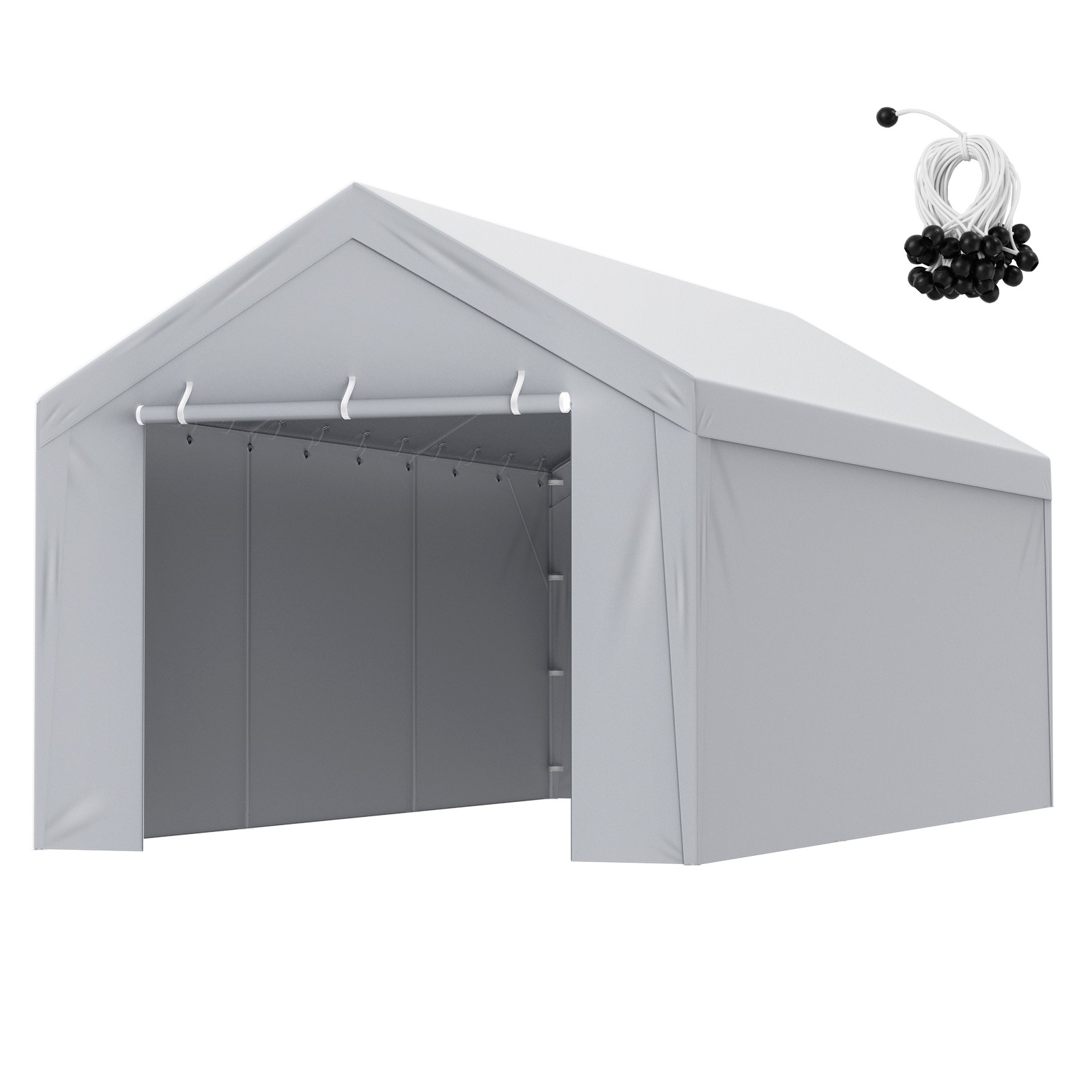 VEVOR Carport Replacement Canopy Car Shelter Top+Side 10x20ft Frame Not Included