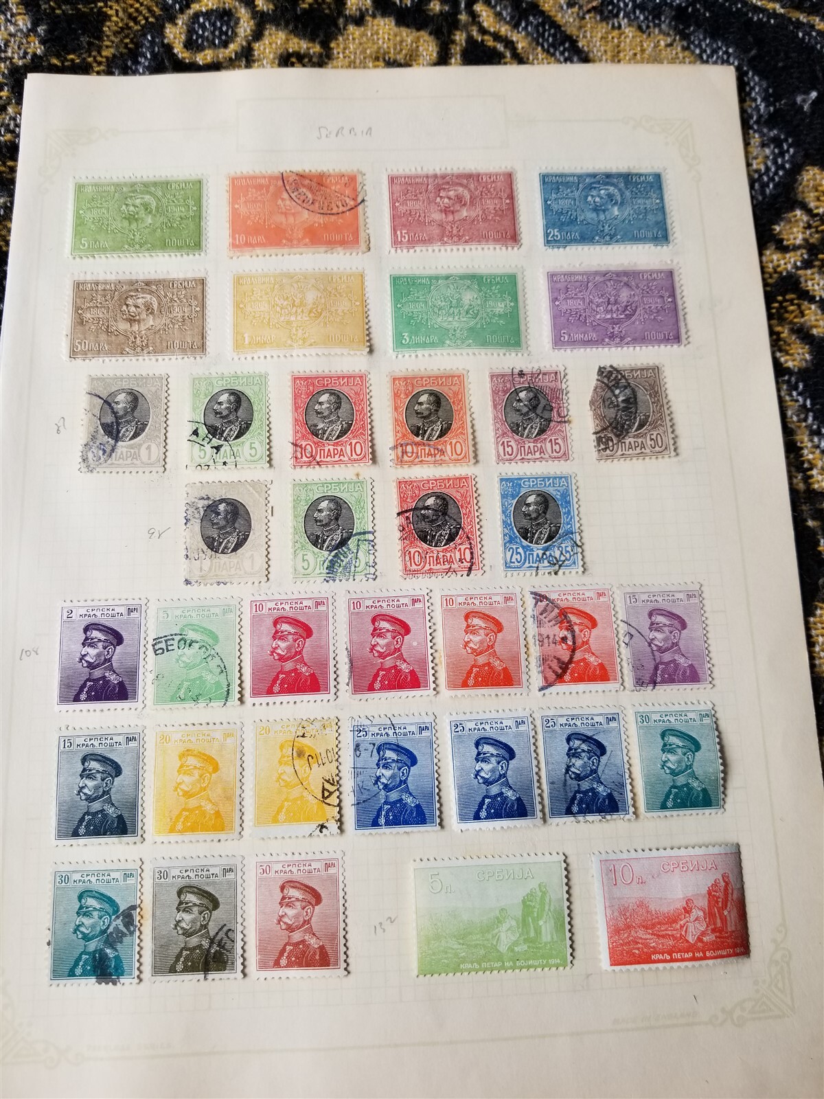 Yugoslavia Serbia Stamp Collection - Mixed Conditions - Classics - 3 Scans F102