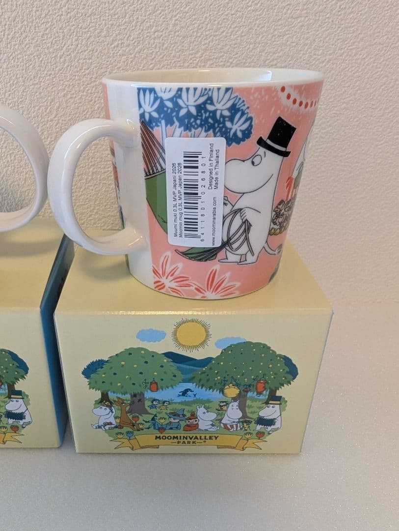 Set of 2 Moomin Arabia Mug 2026 SIMPLE JOY Moominvalley Park Limited Edition