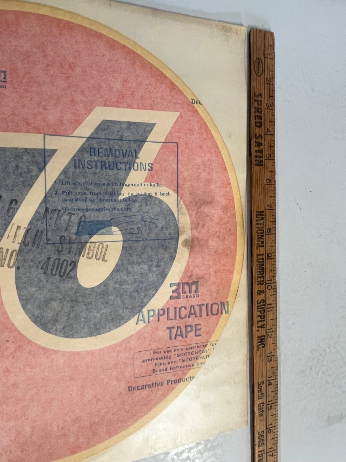 Union 76 Marketing Decal NO. 4002 15"in NOS 1975