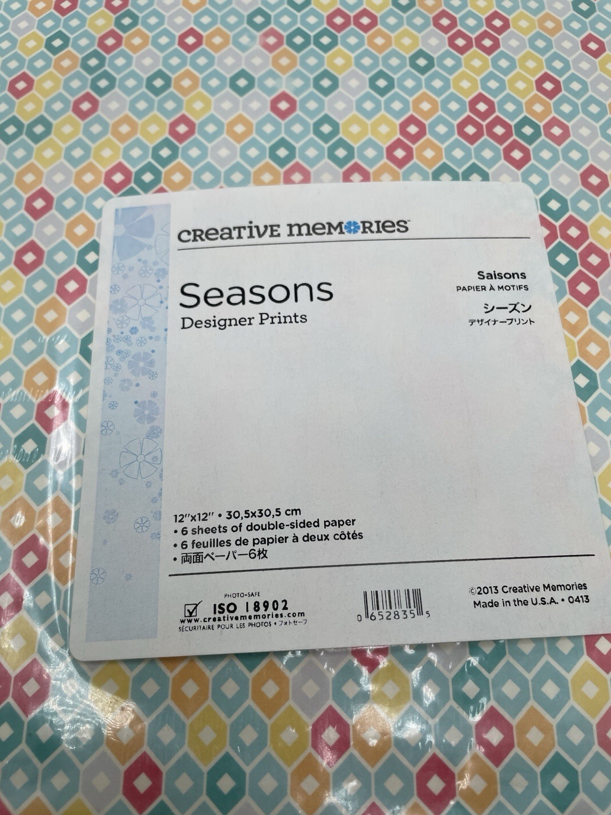 New Creative Memories SEASONS Double side Print Paper Pack Lot 2 packs
