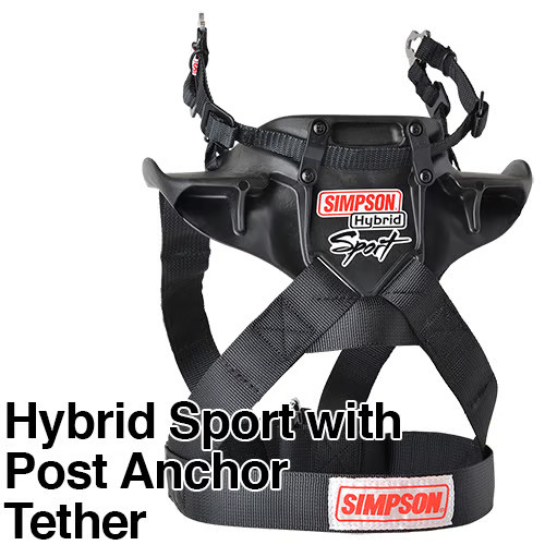 Simpson Racing HSXLG11PA Hybrid Sport Head Restraint XL PA