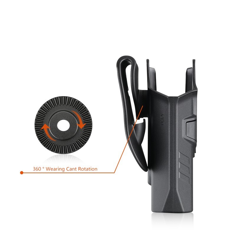 Universal Level 2 OWB Paddle Holster For Guns with Streamlight TLR-1/TLR-2