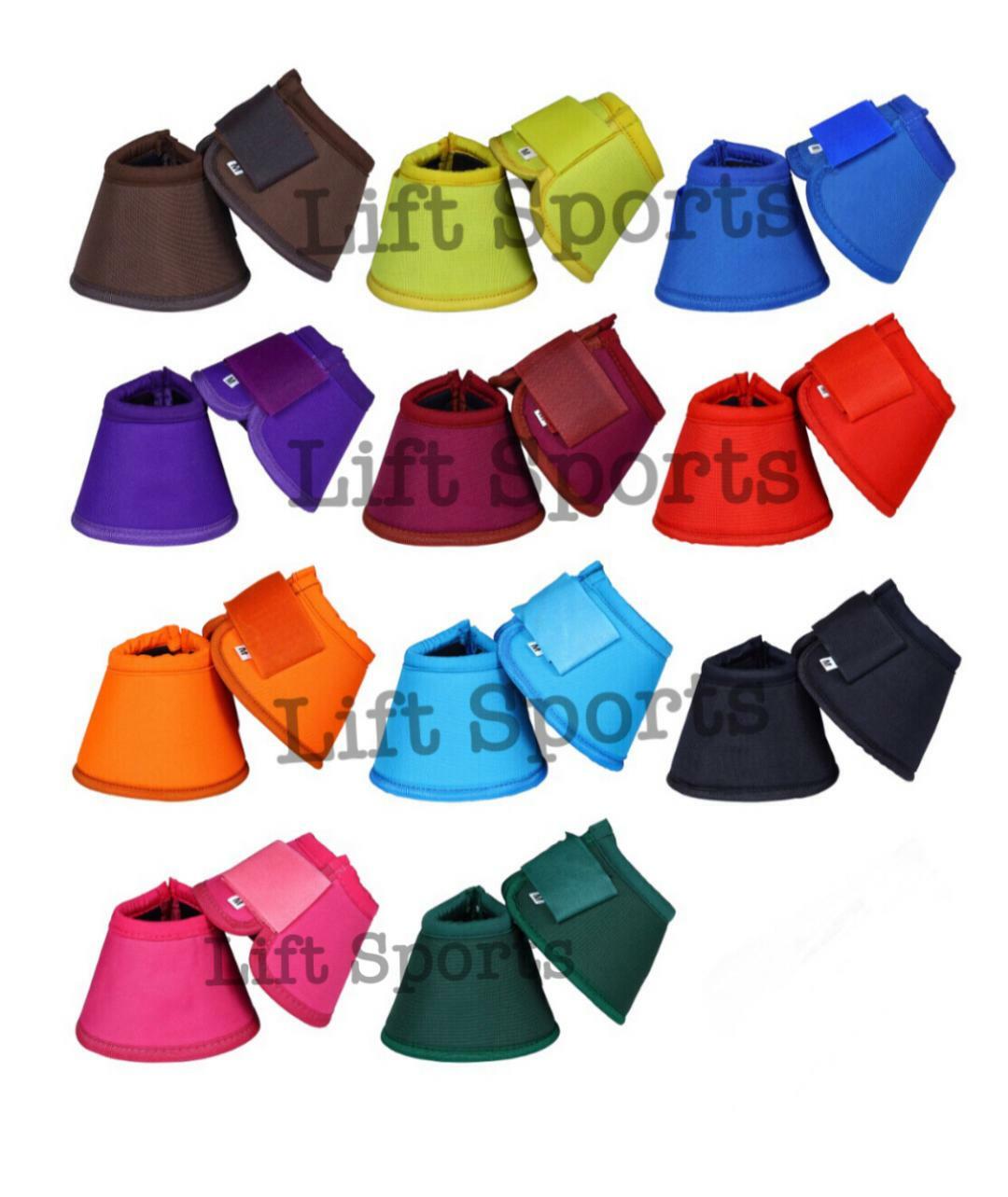 Horse Bell Boots Over Reach No Turn Bell Wrap All sizes Tack Protection Equine