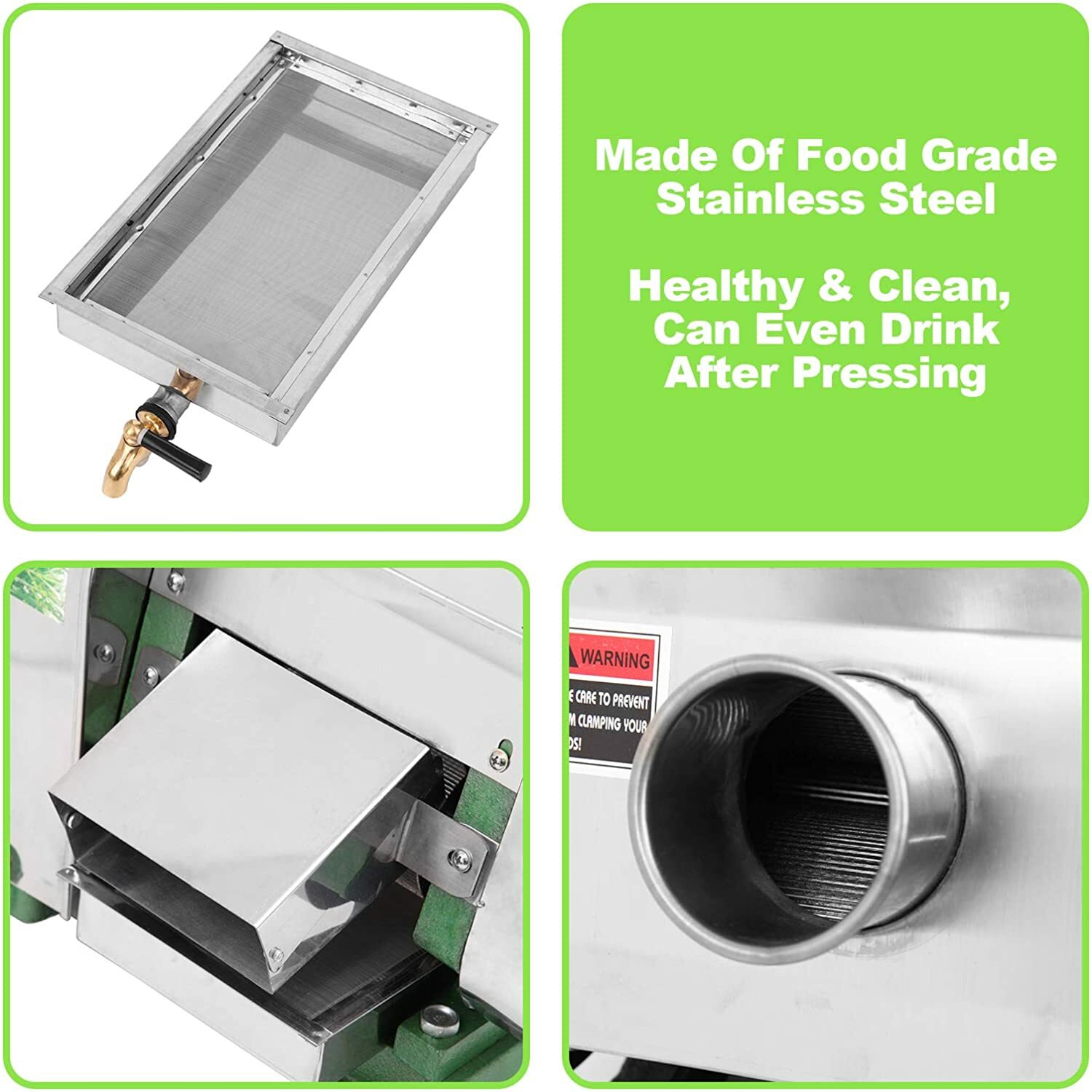 Commercial Manual Sugar Cane Press Juicer Juice Machine Extractor Mill 50kg/h