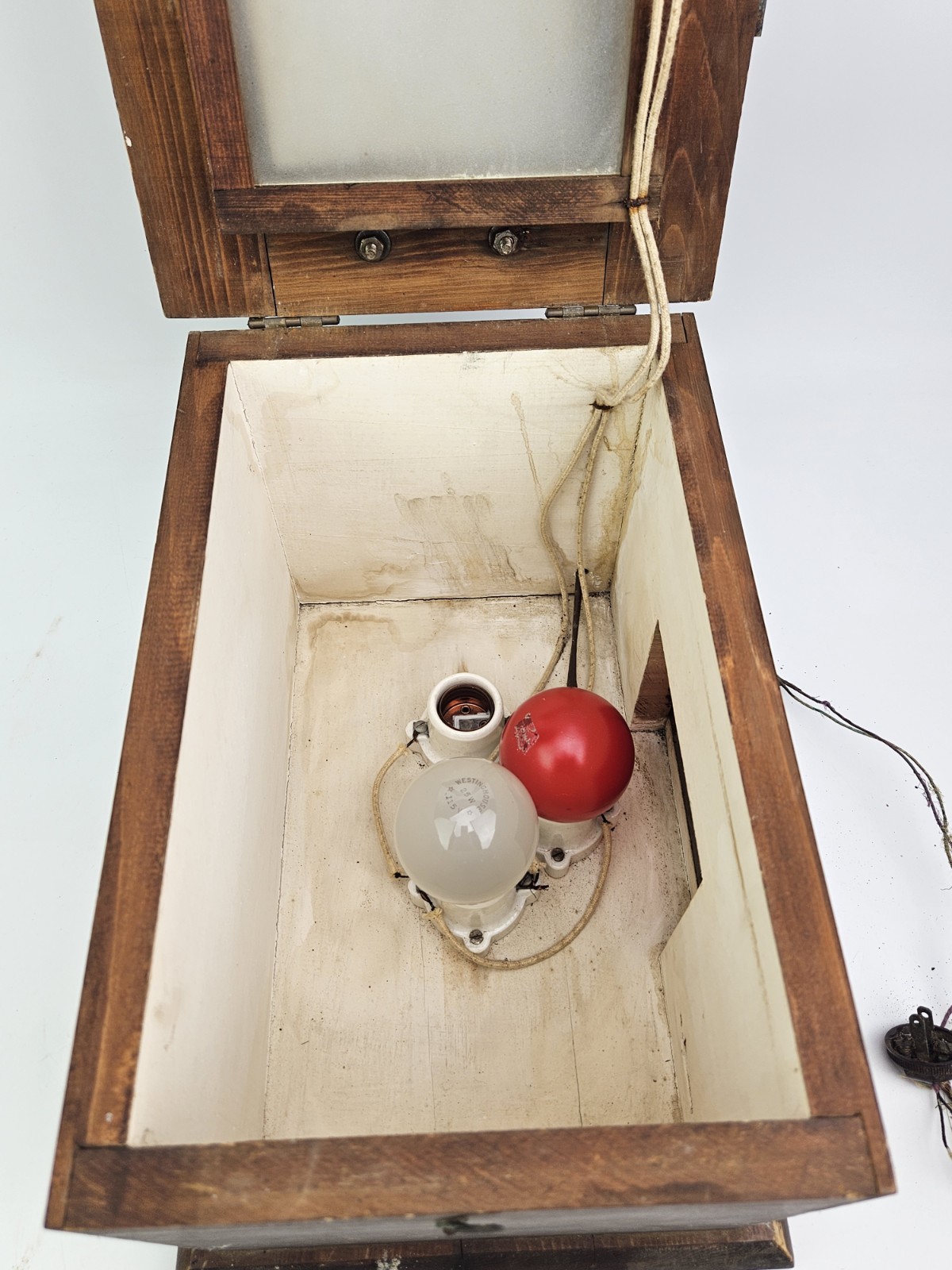 Antique Wooden Light Box For Developing Film Photo Developer Vintage Darkroom