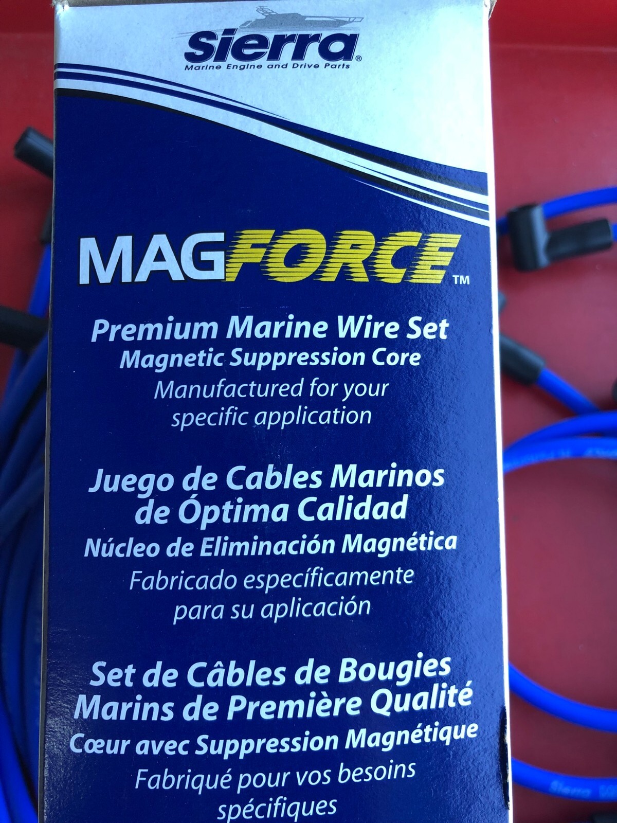 SIERRA 18-8832-1 SPARK PLUG WIRE SET FOR MERCRUISER 350 454 502 BOAT MARINE