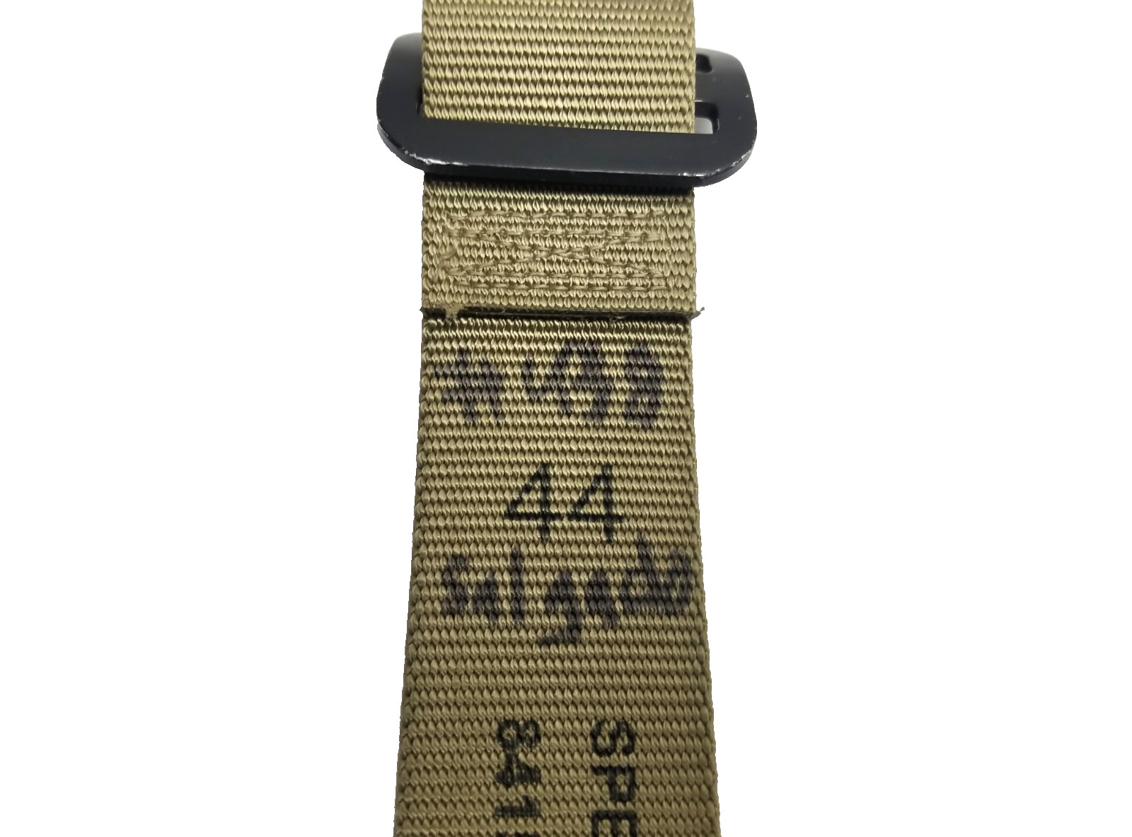 USGI DLA ADJUSTABLE Riggers Belt OCP TAN 499 SIZE 44 8415-01-630-9499 VGC