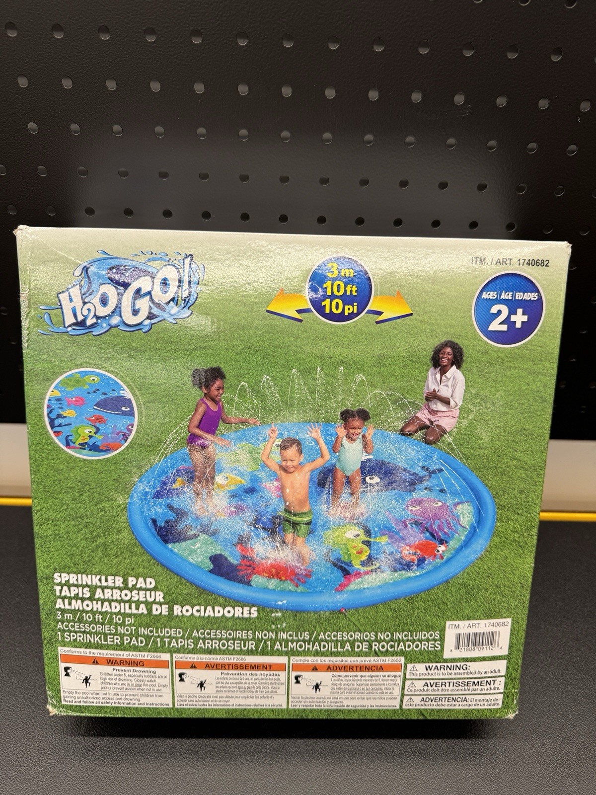 H2OGO! 10ft (3.05m) Underwater Adventure Sprinkler Pad (2+) Shallow Wading Pool